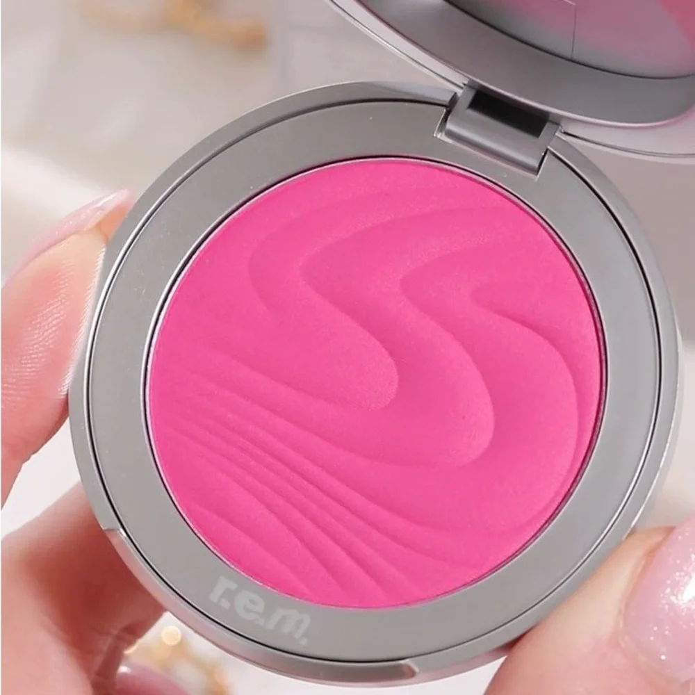 r.e.m. beauty Hypernova Satin Matte Blush in Strawberry Nebula